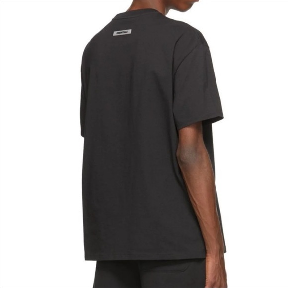 Fear of God Essentials Boxy Tee Black Logo size XS NEW - Picture 2 of 9
